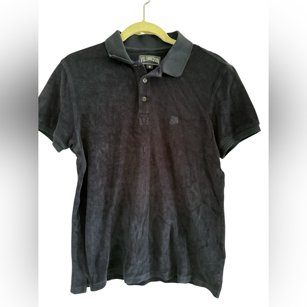 Vilebrequin navy Men's Terry Polo Shirt medium